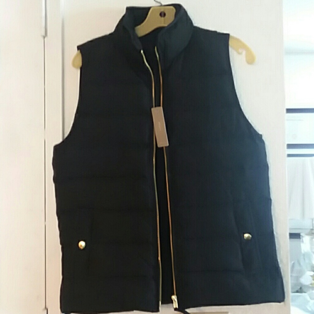 NWT J Crew Black Vest (small)